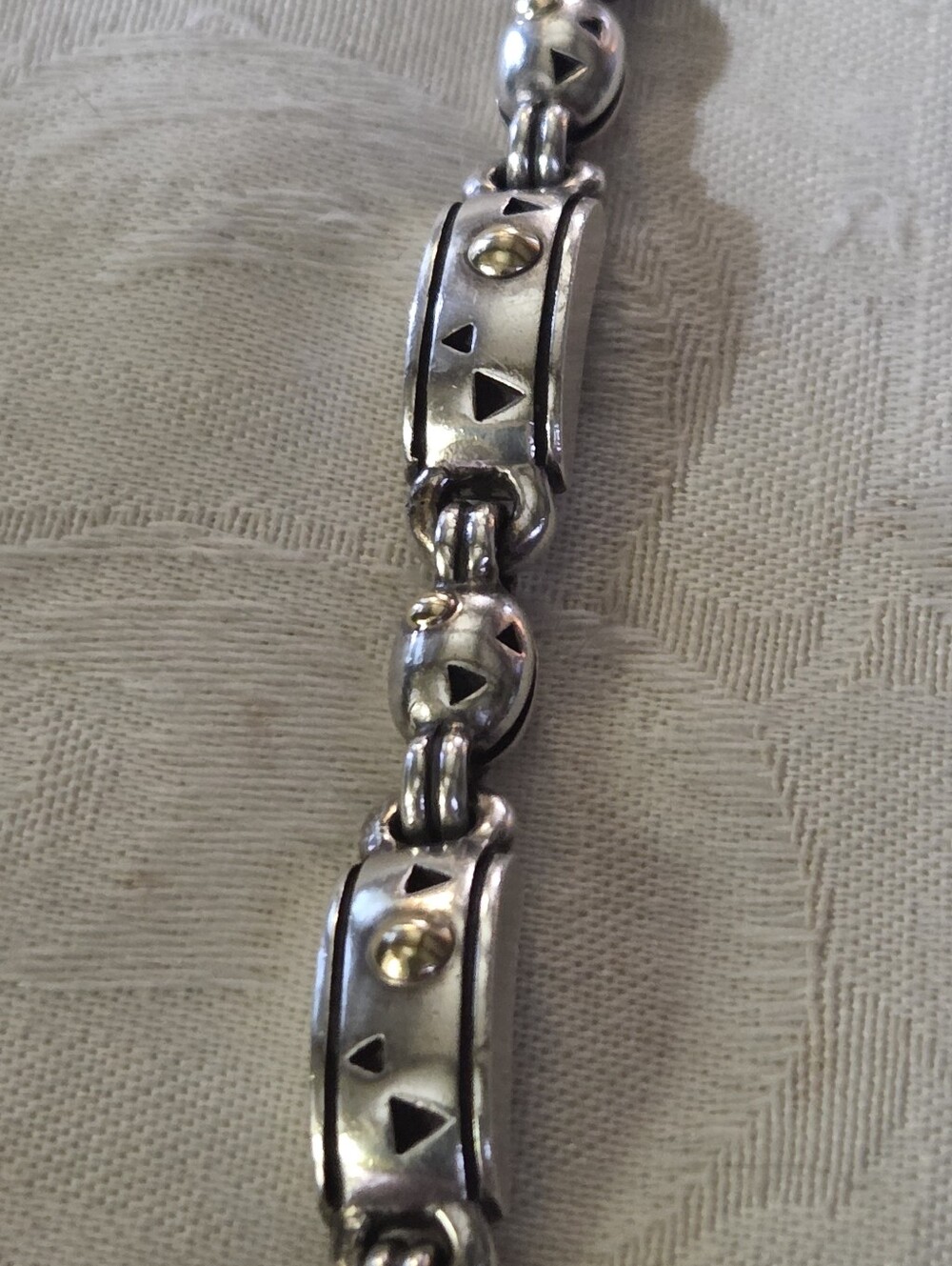 John Atencio Solar Toggle Link Bracelet, SS & 18k - Picture 6 of 14